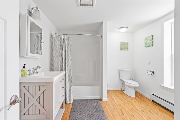 Bathroom, Interior, Wood Texture Flooring