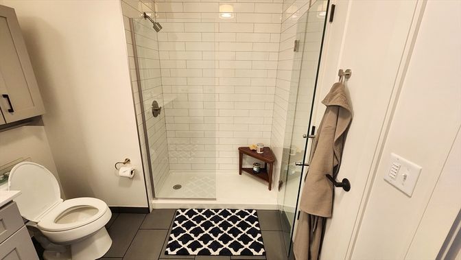 Bathroom, Glass Shower, Interior