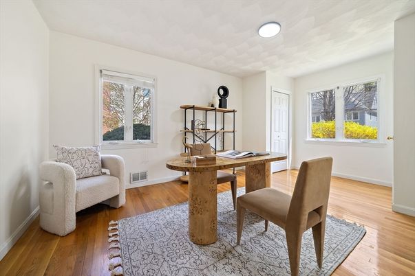 Home Office, Interior, Wood Texture Flooring