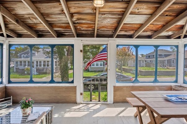 Interior, Sun Room, Wooden Beams, Wooden Ceilings, Wood Texture Flooring