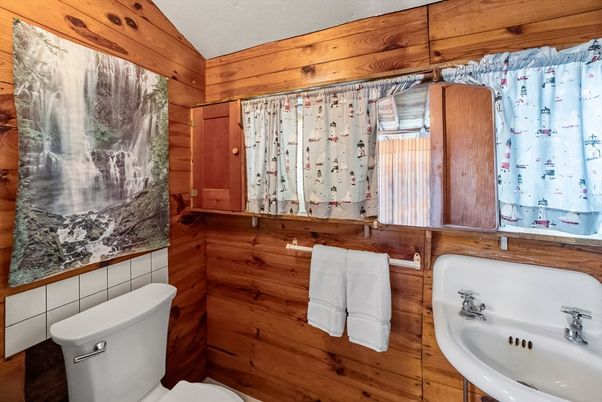 Bathroom, Interior, Wooden Walls
