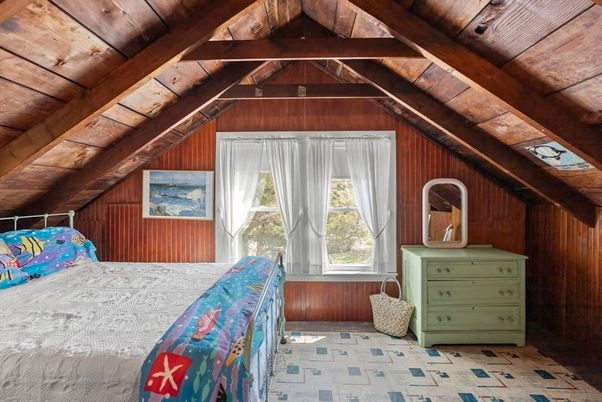 Bedroom, Interior, Wooden Beams, Wooden Ceilings, Wooden Walls