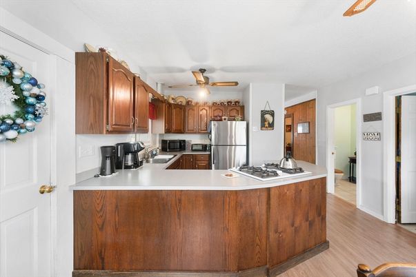 Interior, Kitchen, Wood Texture Flooring