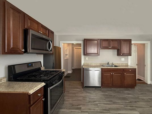 Interior, Kitchen, Wood Texture Flooring