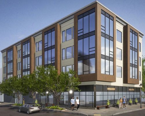 Exterior, Facade, Modern