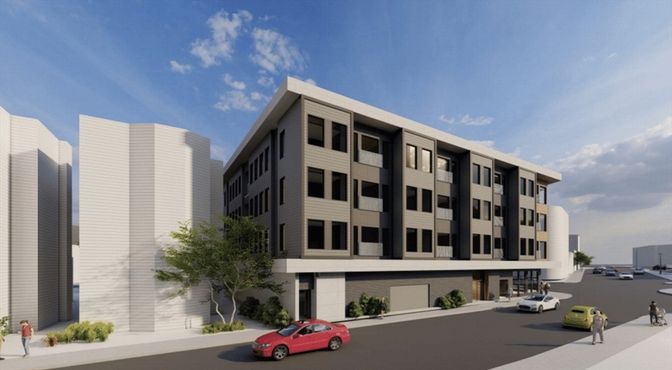 Exterior, Facade, Condo Building