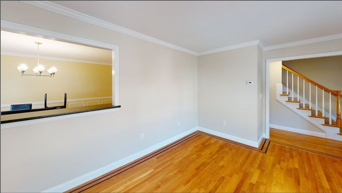 Chandelier, Empty room, Interior, Wood Texture Flooring