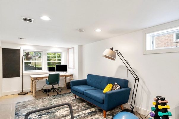 Home Office, Interior, Recessed Lighting