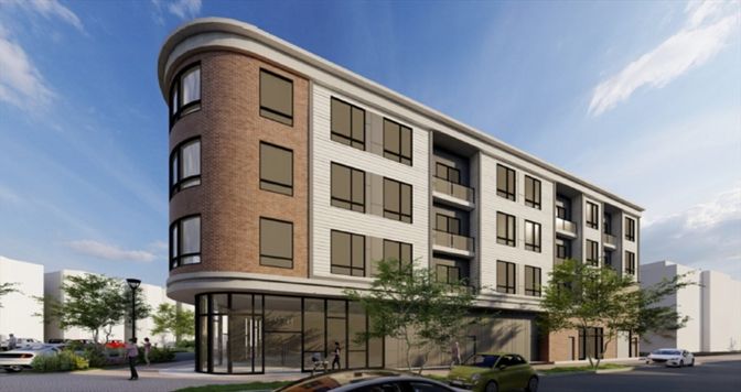 Exterior, Facade, Condo Building