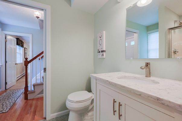 Bathroom, Interior, Wood Texture Flooring