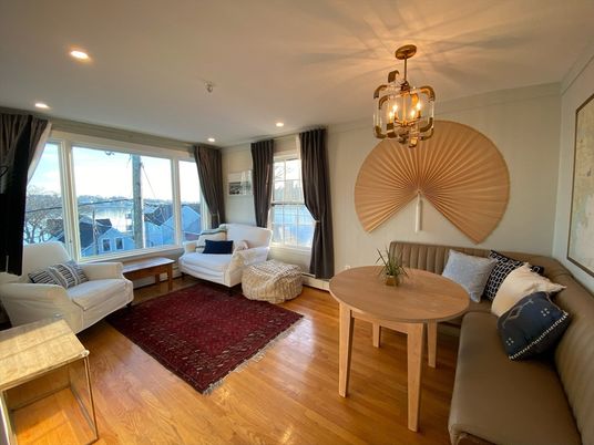 Chandelier, Interior, Living room, Recessed Lighting, Wood Texture Flooring