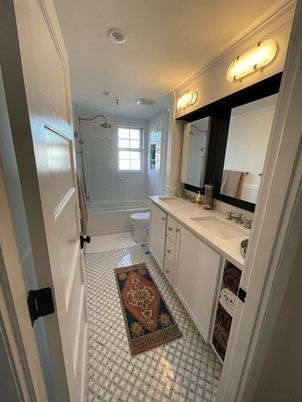 Bathroom, Dual Sink Vanities, Glass Shower, Interior