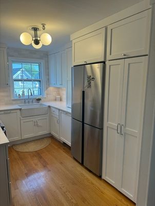 Interior, Kitchen, Wood Texture Flooring