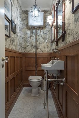 Bathroom, Chandelier, Interior