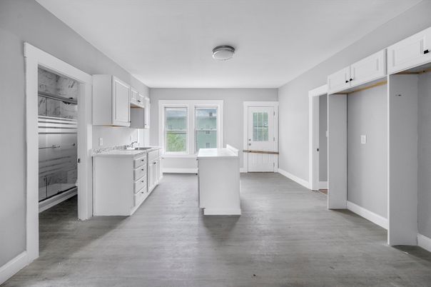 Interior, Kitchen, Wood Texture Flooring