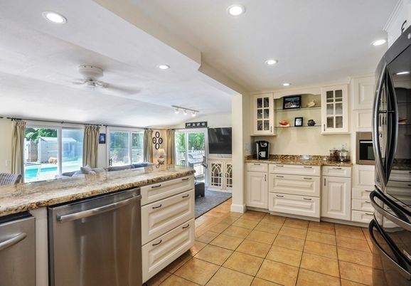Interior, Kitchen, Recessed Lighting, Stainless Steel Appliances