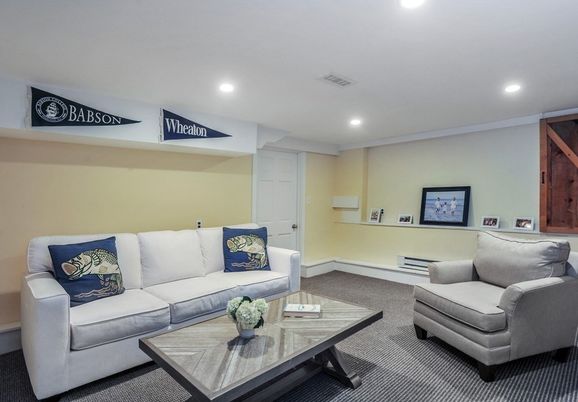 Interior, Living room, Recessed Lighting