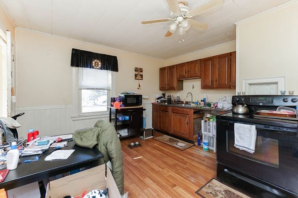 Interior, Kitchen, Wood Texture Flooring
