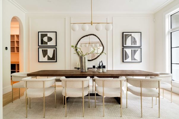 Dining room, Interior, Pendant Lights