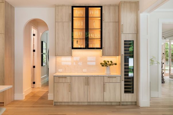 Interior, Kitchen, Wood Texture Flooring