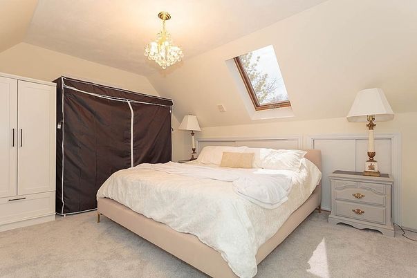 Bedroom, Chandelier, Interior