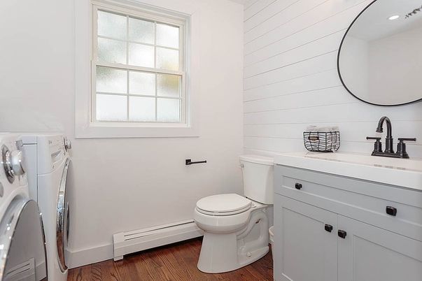 Bathroom, Interior, Wood Texture Flooring