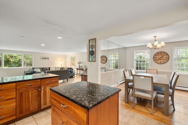 Chandelier, Dining room, Interior, Living room, Recessed Lighting, Wood Texture Flooring