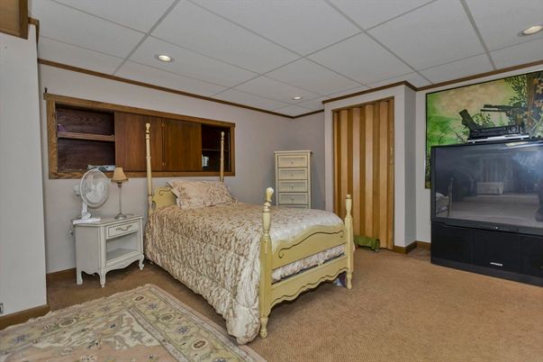 Bedroom, Interior, Recessed Lighting