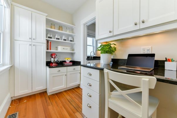 Interior, Kitchen, Wood Texture Flooring