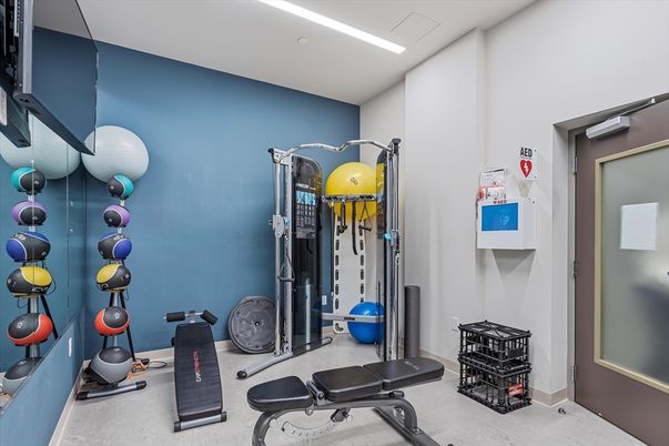 Fitness Equipment, Interior, Recessed Lighting