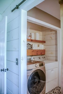 Interior, Utility Closets, Washer, Wooden Walls