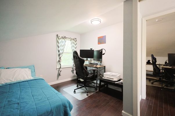 Bedroom, Home Office, Interior, Wood Texture Flooring