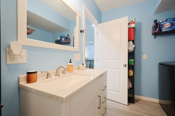 Bathroom, Interior, Wood Texture Flooring