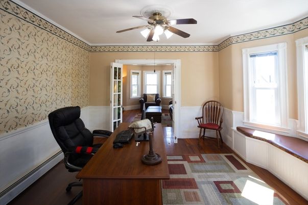 Home Office, Interior, Wood Texture Flooring