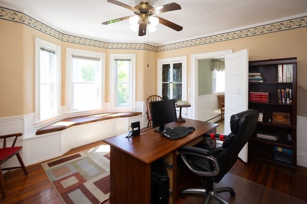 Home Office, Interior, Wood Texture Flooring