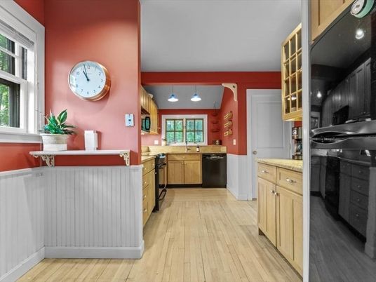 Interior, Kitchen, Wood Texture Flooring