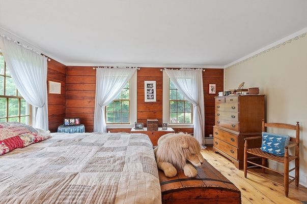 Bedroom, Interior, Wood Texture Flooring, Wooden Walls