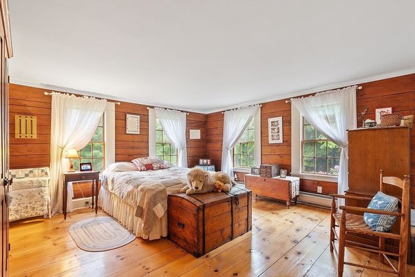 Bedroom, Interior, Wood Texture Flooring, Wooden Walls