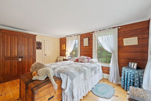 Bedroom, Interior, Wood Texture Flooring, Wooden Walls
