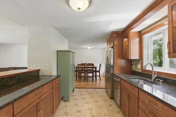 Dining room, Interior, Kitchen, Stone Walls