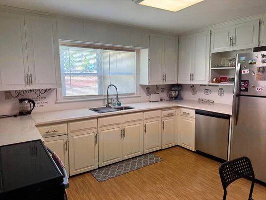 Interior, Kitchen, Wood Texture Flooring