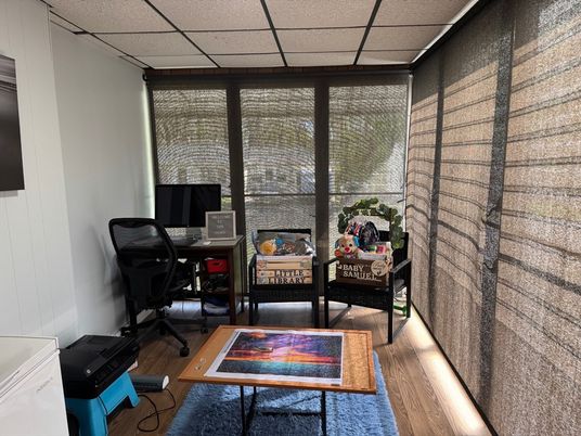 Home Office, Interior, Wood Texture Flooring