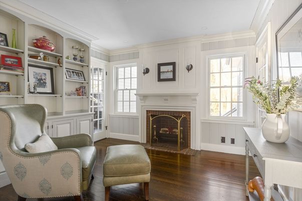 Fireplace, Interior, Wood Texture Flooring