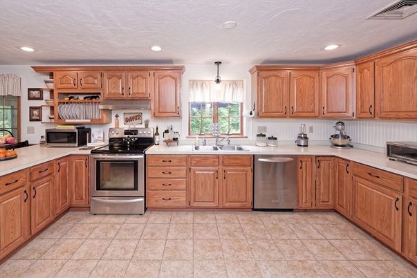 Interior, Kitchen, Recessed Lighting, Stainless Steel Appliances