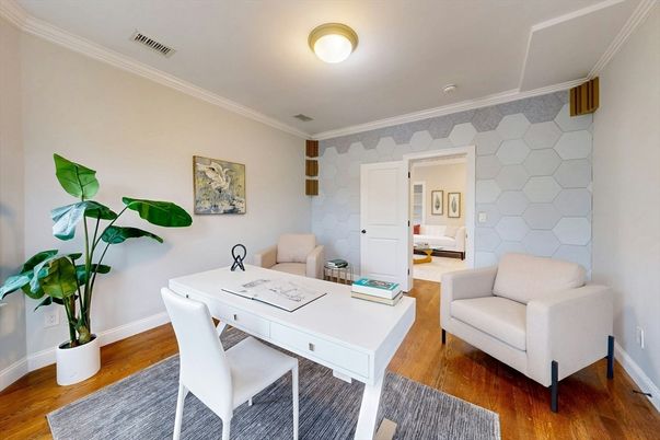 Home Office, Interior, Wood Texture Flooring