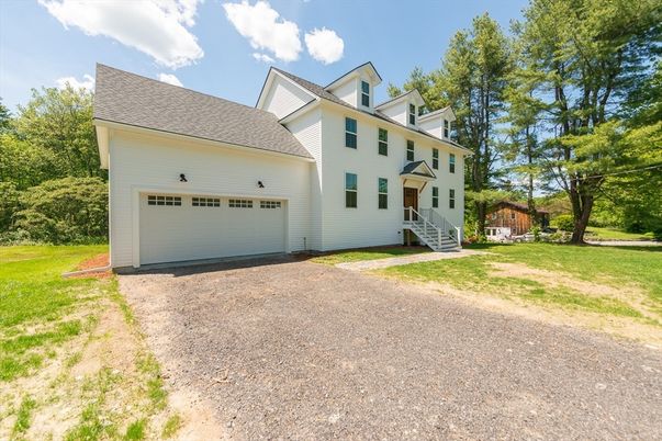 Attached, Backyard, Exterior, Facade, Farmhouse