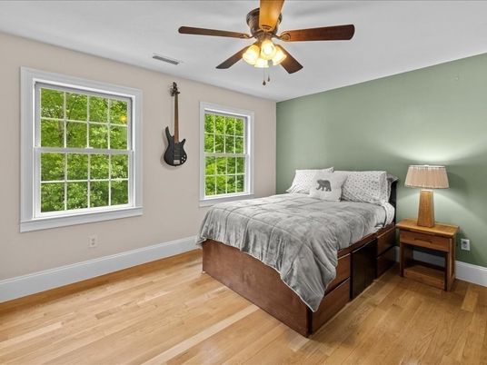 Bedroom, Interior, Wood Texture Flooring