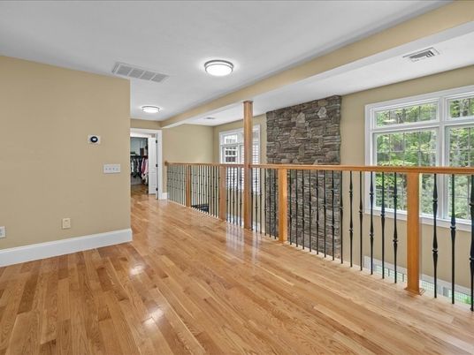 Interior, Stone Walls, Wood Texture Flooring