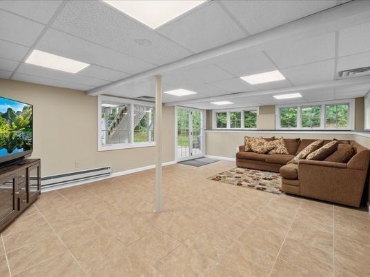 Interior, Living room, Recessed Lighting