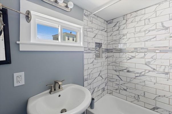 Bathroom, Interior, Marble Walls